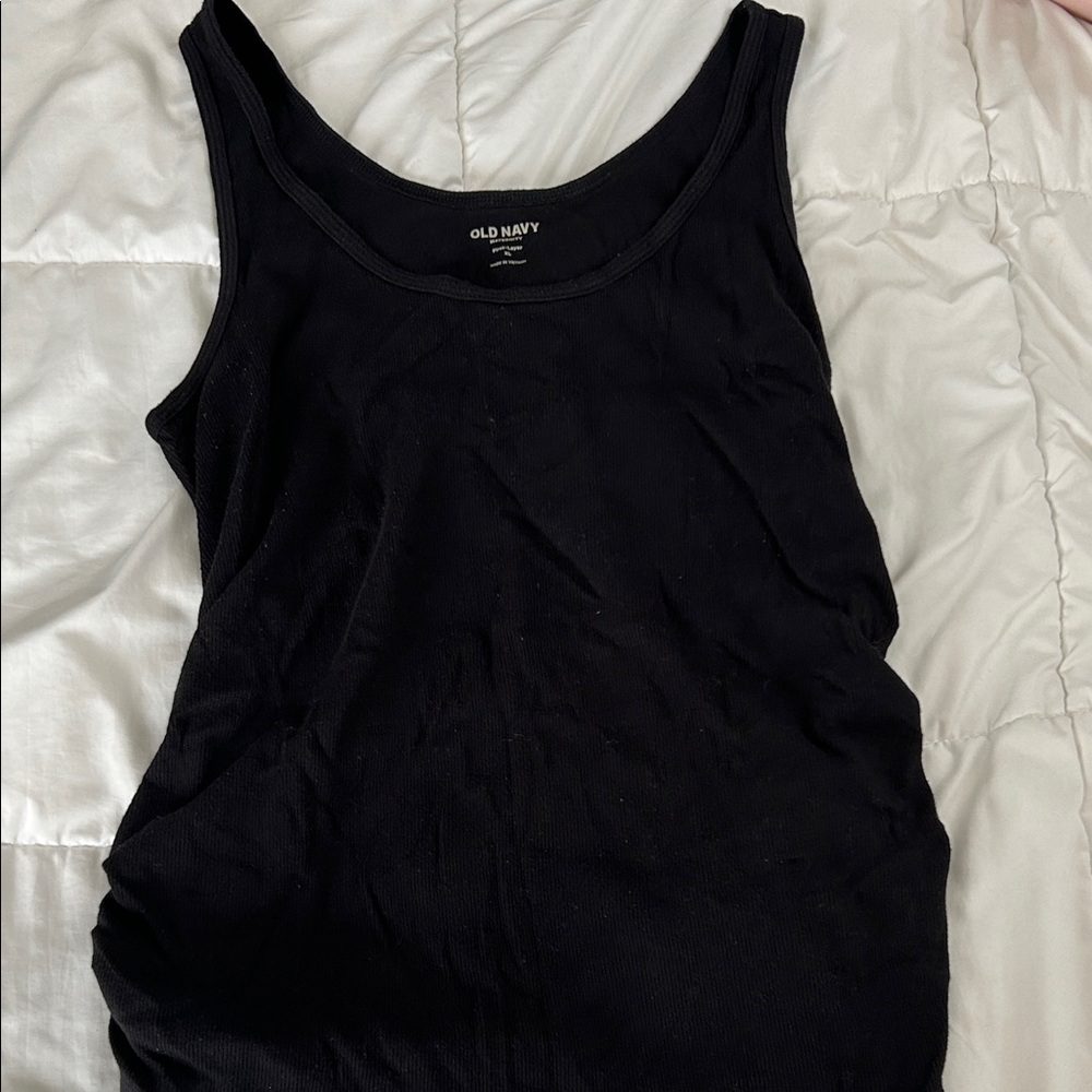 Old Navy Women's Maternity Black Tank Top